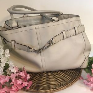 Coach White Leather bag